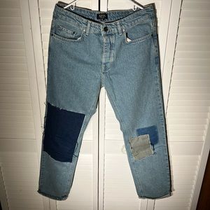 BoohooMAN Patchwork Jeans